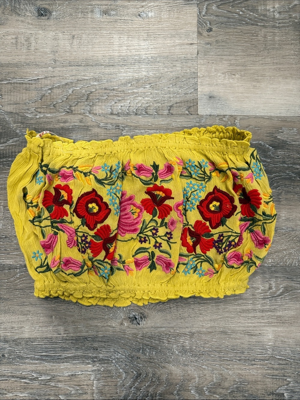 NWT Raga embroidered tube top sz m